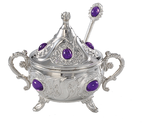 Circle Sugar Bowl with Cover 135 3 Circle Sugar Bowl with Cover 135 - Image 3