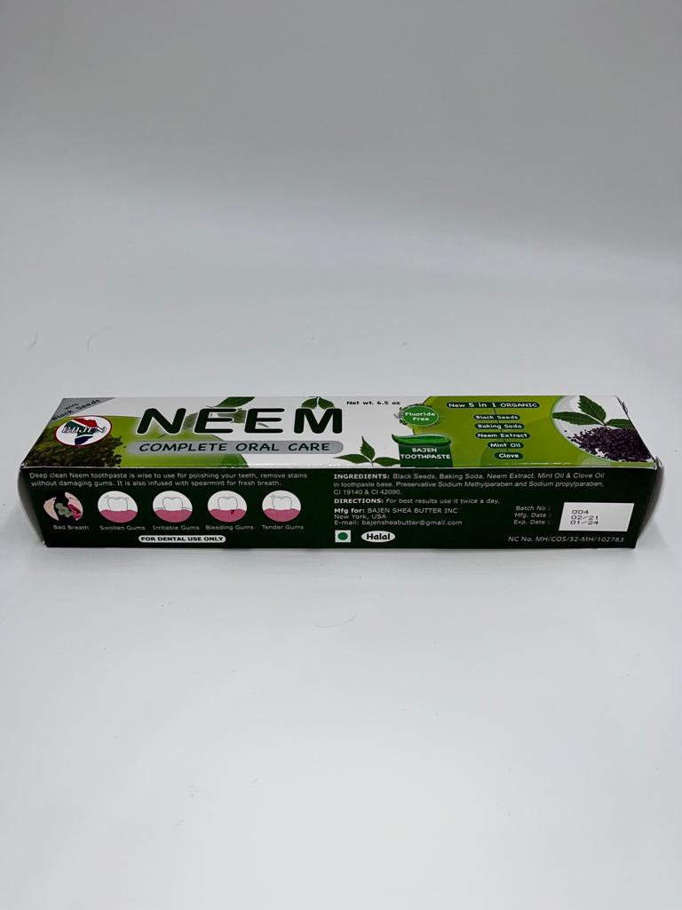 Neem Toothpaste (Flouride-Free) 5 Active Ingredients including Black Seed and More 1 Neem Toothpaste (Flouride-Free) 5 Active Ingredients including Black Seed and More